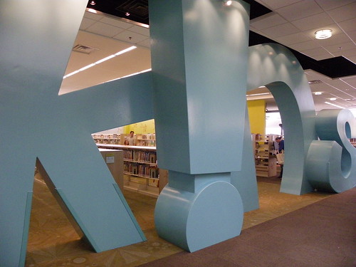 Children's area signage - Herriman Library, Salt Lake County Library Services