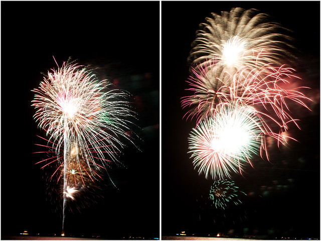 July 4th fireworks diptych 14