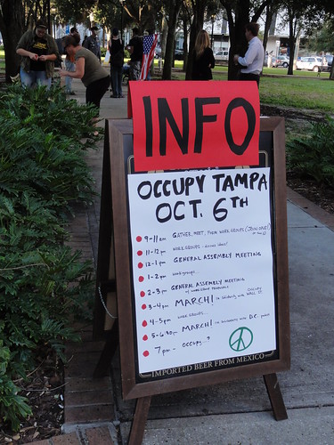 Info about Occupy Tampa events