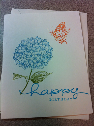 Butterfly birthday card