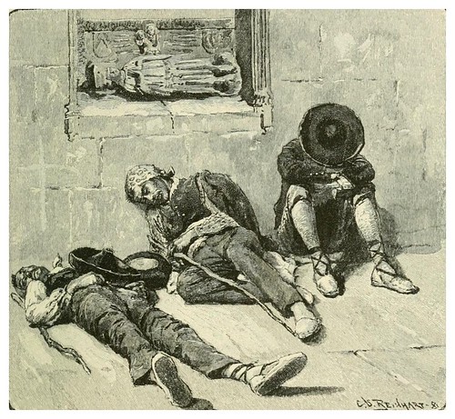 007-Durmiendo la siesta en la calle-Spanish vistas-1883- George Parsons Lathrop