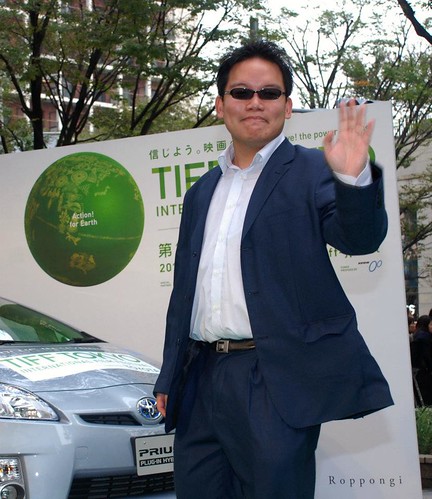 Walking the green carpet at Tokyo International Film Festival 2011
