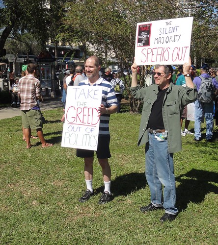 Poseurs at Occupy Saint Pete
