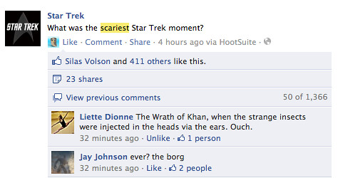 What Was The Scariet Star Trek Moment