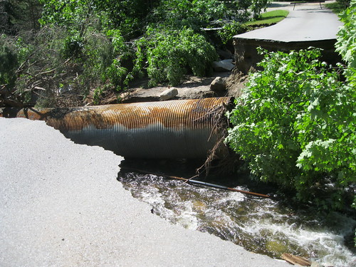 Road Washout at Lac Philippe