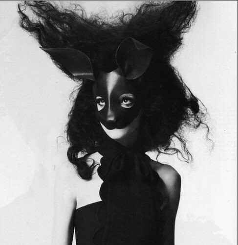 black rabbit mask, fashion, animals, runway, editorials, hair, bunny, Screen shot 2011-07-02 at 11.38.44 PM