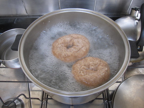 Boiling bread dough