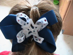 IC 27: Patriotic hair bow