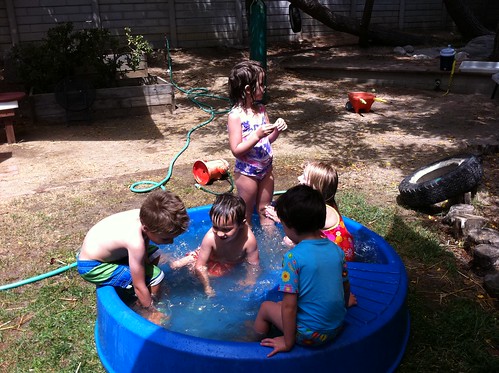 Lots o' kids in the pool