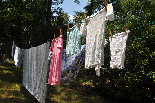 summer is :: a full clothesline