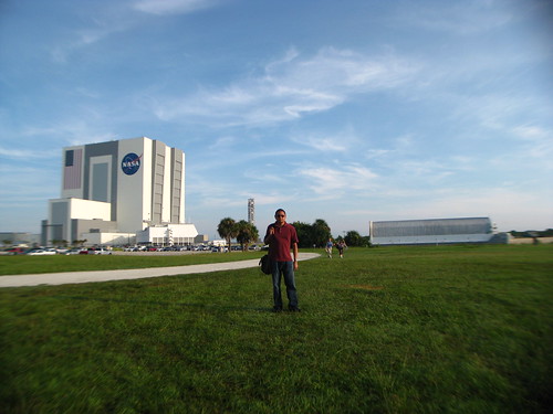 Vehicle Assembly Building and External Tank Barge -- and Me