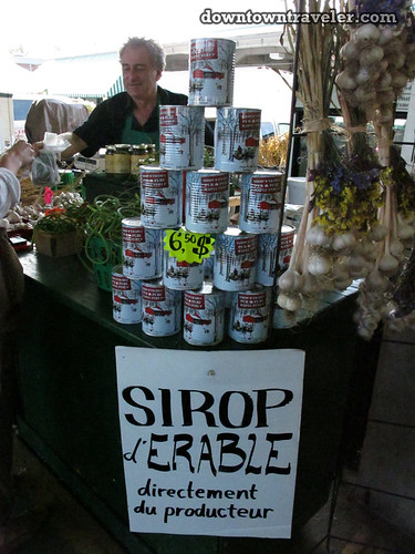Sirop d Erable at Jean Talon market in Montreal