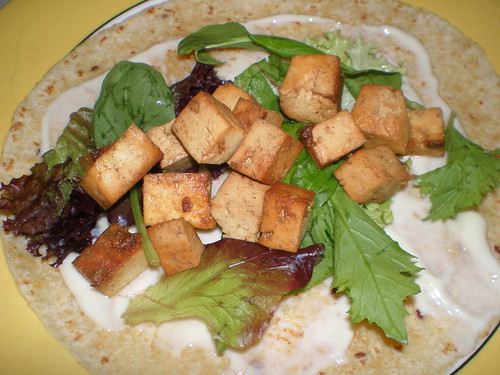 Cumin-Seared Tofu Wrap
