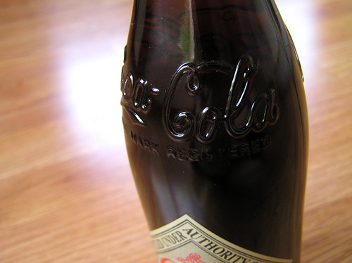 Coca-Cola 125th Anniversary vintage glass bottle