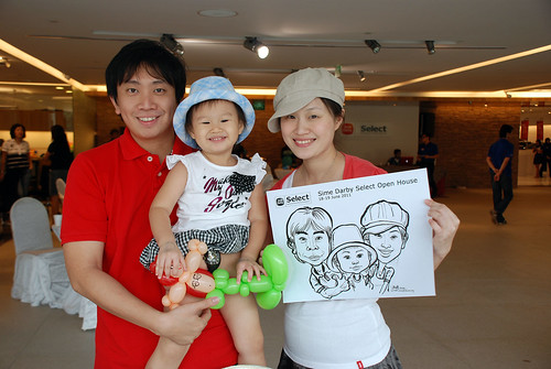 Caricature live sketching for Sime Darby Select Open House Day 1 - 8