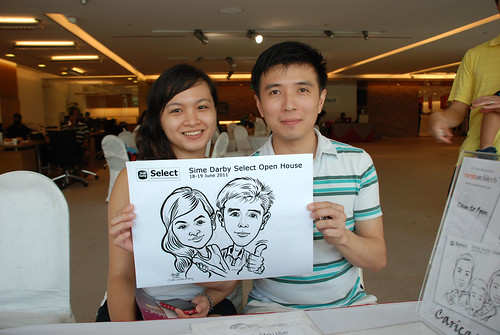 Caricature live sketching for Sime Darby Select Open House Day 2 - 12