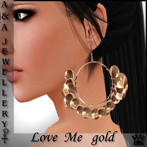 A&Ana Earrings [love me] gold