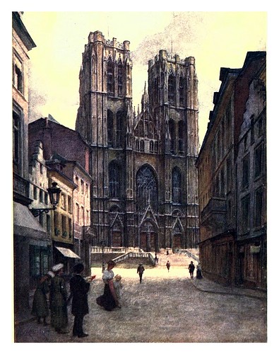 001-Bruselas catedral de Santa Gudule-Belgium 1908- Amédée Forestier