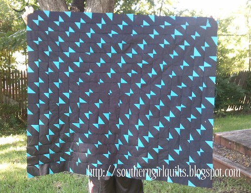 Blue Bow Quilt Top