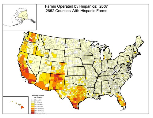 Hispanic Farms Map