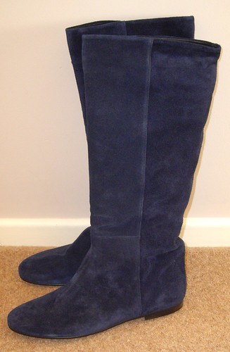 Blue suede boots2