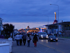 Late Monday evening on Bray Seafront
