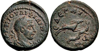 Edessa Gordian III Bronze obverse