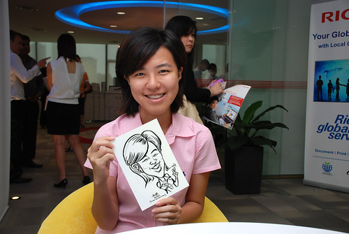 Caricature live sketching for Ricoh Roadshow - 16
