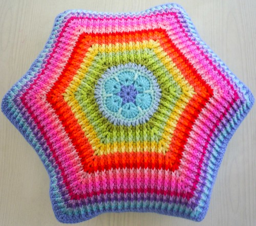 african flower rainbow cushion cover