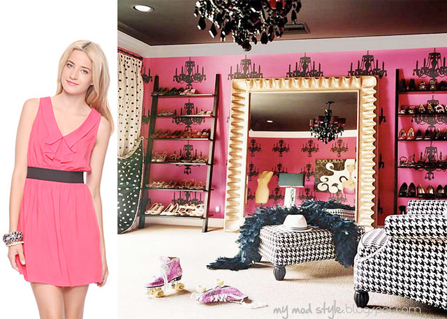 dress and room pinkblack