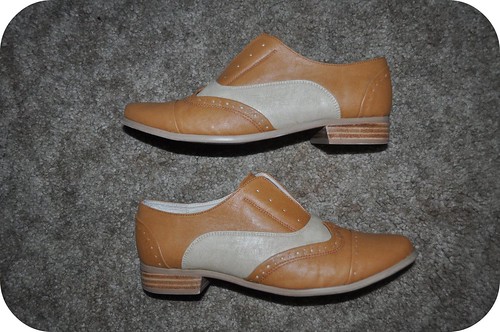 Tan and Beige Oxfords