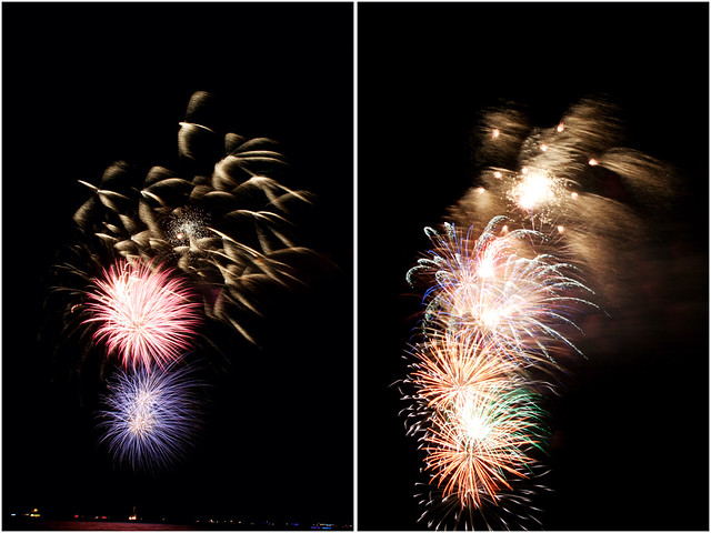 July 4th fireworks diptych 16