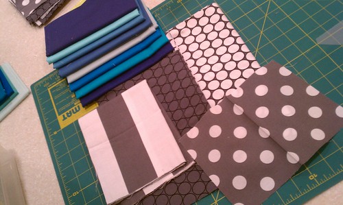 Fabrics for test block by bryanhousequilts