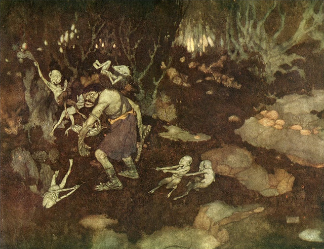 Edmund Dulac - Illustration from Shakespeare's ~ The Tempest (1908)