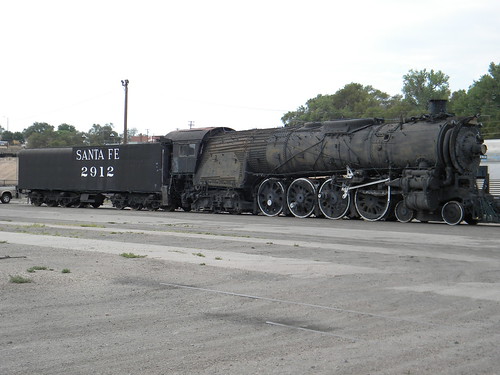 Preserved Atchinson, Topeka & Santa Fe Baldwin 4-8-4 steam locomotive # 2912.  The Pueblo Railway Museum.  Pueblo Colorado USA.  2011. by Eddie from Chicago