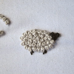 How to make wooly French Knot Sheep