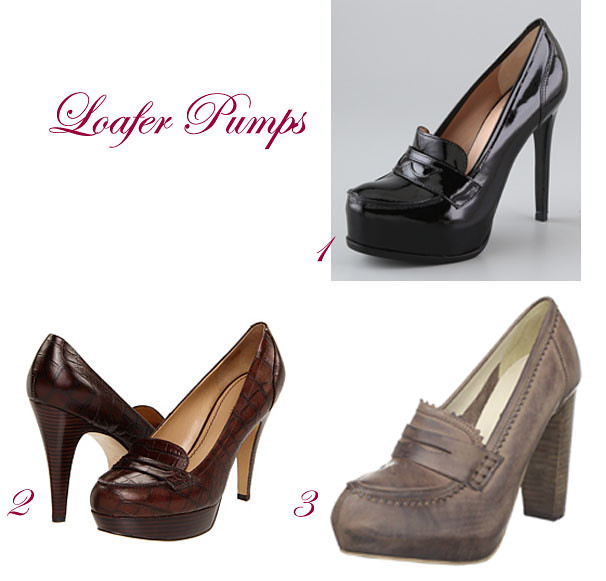 Loafer pumps