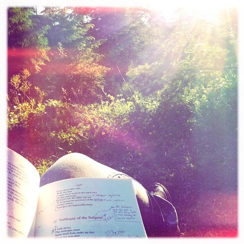 Reading Plath by Sunset