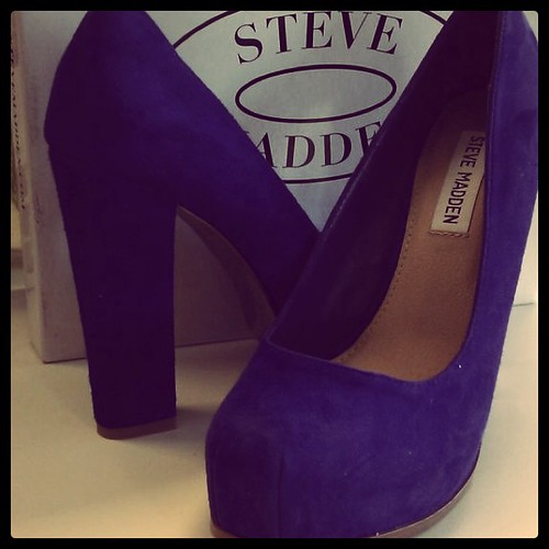 Blue suede shoes!