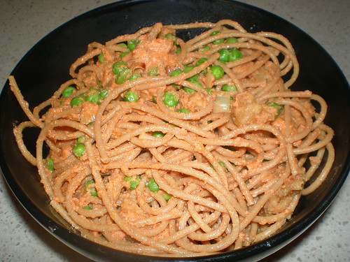 Spaghetti with Tahini Sauce