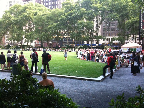 Bryant Park before the film