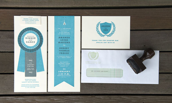 Tom Froese - wedding stationery
