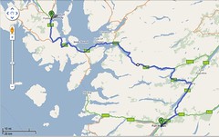 Portree To Ft William Driving Map