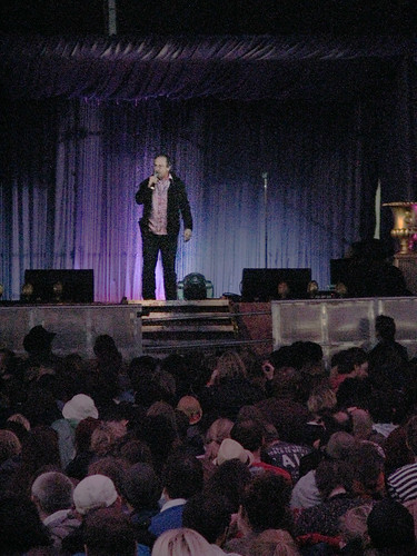Robin Ince in the Comedy Tent
