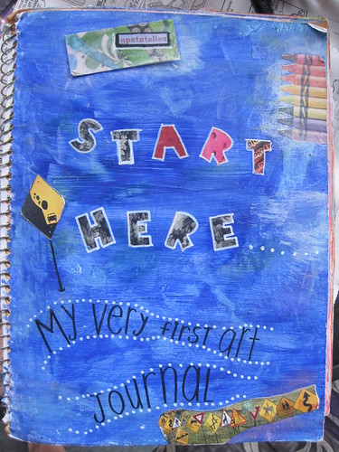 The cover of my very first art journal