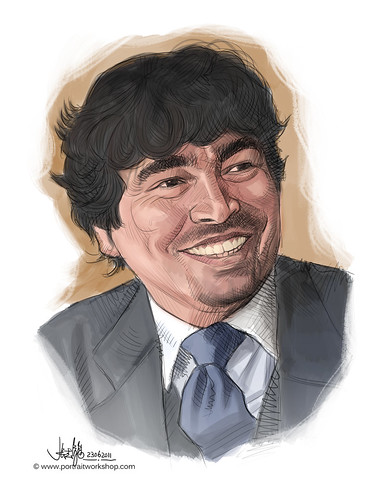 Digital portrait sketch of Filippo Lorenzon