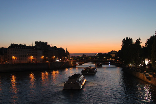 Just Past Sunset on the Seine