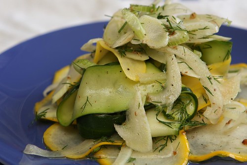 Zucchini Ribbon and Fennel Salad
