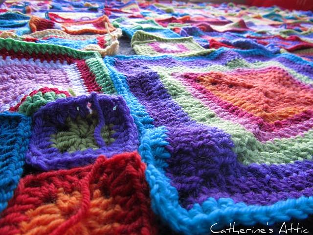 Crochet blanket neraly finished.