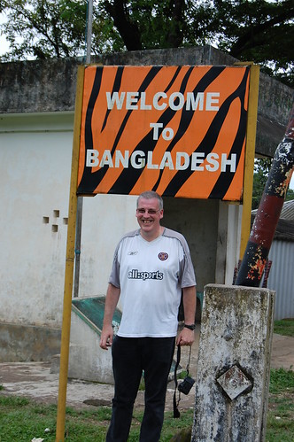 Justin beside indian-bangladesh border.